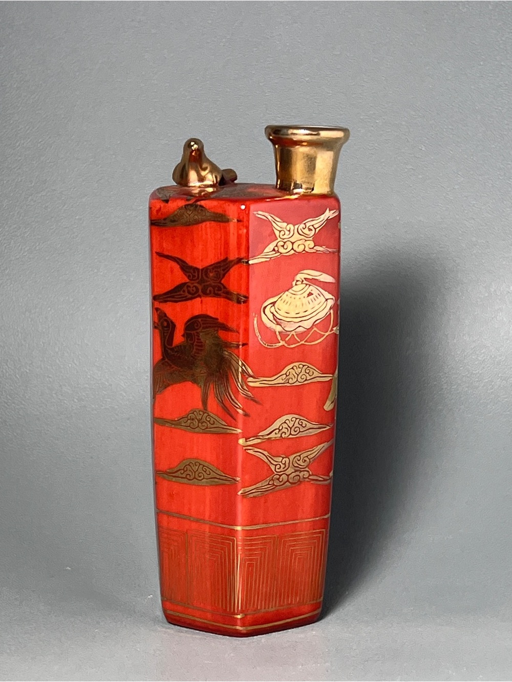 Japanese Uguisu Tokkuri Whistling Bird Sake Bottle